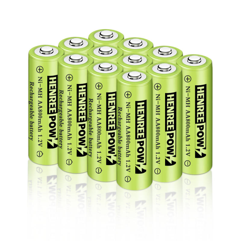 Henreepow 1.2V 600mAh AA Ni-MH Cadhnraí In-athluchtaithe